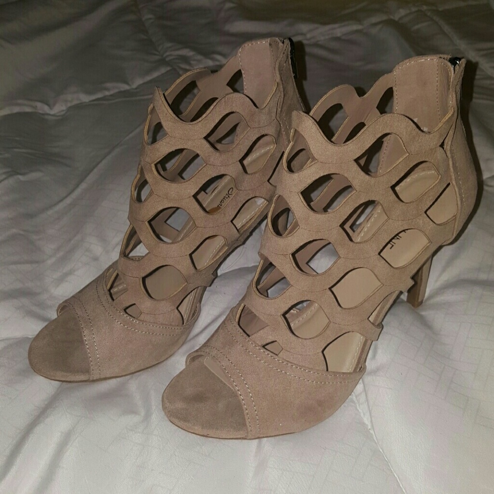 Nude high heels